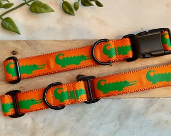 1" Alligator Large Dog Collar
