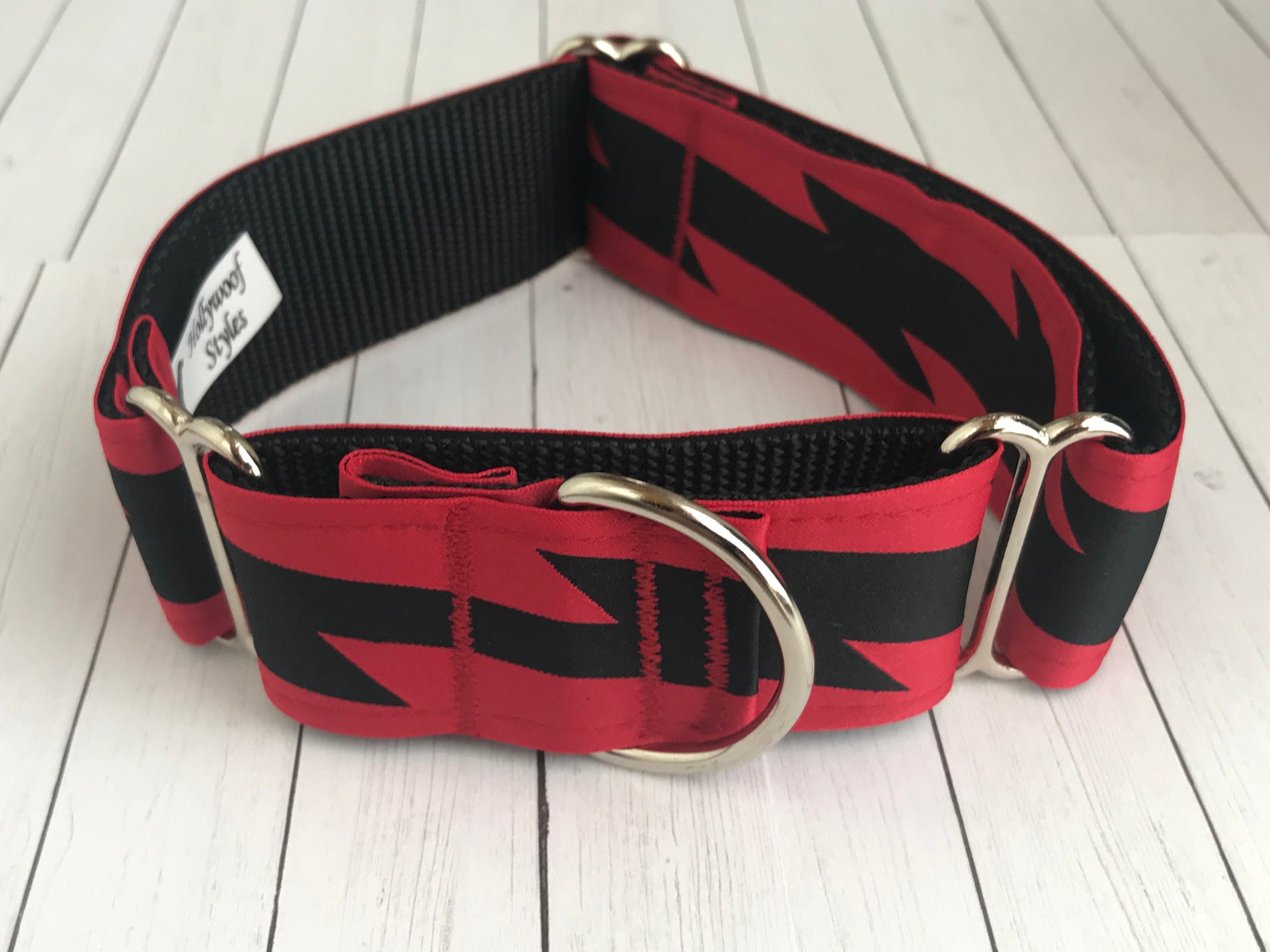 Lightning Bolt Wide Dog Collar 1.5 Wide Quick Release Etsy