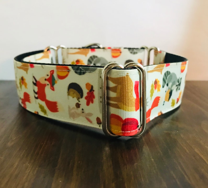 Fall Friends Wide Dog Collar Wide Martingale Collar 1.5 Wide Quick Release Collar Big Dog Collar