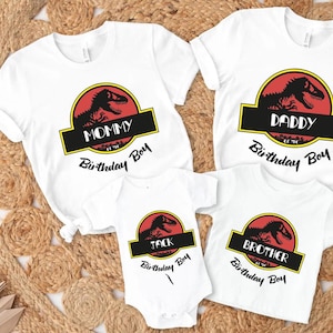 Jurassic Park Birthday Boy And Girl Shirt, Personalized Jurassic Park Family Birthday Shirt, Dinosaur Birthday Shirt, Custom Dinosaur Shirt