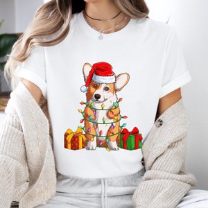 Christmas Corgi T-Shirt, Matching Family Christmas Shirts, Custom Family Shirts,Family Shirts,Personalized Christmas Gift,Christmas Gifts