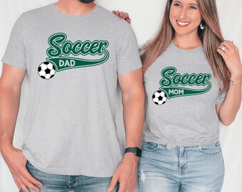 Soccer Mom and Dad Shirts, Soccer Mama, Soccer Dad, Game Day T Shirts, Sports Mom and Dad Matching Couple Shirts, Soccer Season, Soccer Game