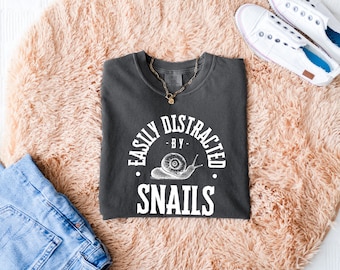 Comfort Colors Snail T-shirt: Funny Animal Print, Nature Inspired