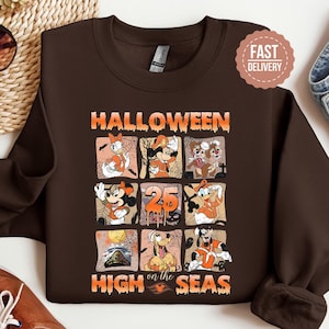 Mickey Halloween Sweatshirt, Mickey Ghost Sweatshirt, Halloween Sweatshirt, Mickey Autumn Sweatshirt, Spooky Season Sweater, Fall Sweatshirt