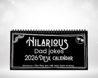 Hilarious 2026 Dad Joke Desk Calendar,Funny Desk Calendar,2026 Calendars,Dad Joke Gift,Dad Gifts,Desk Calendars 2026,Sarcastic Desk Calendar
