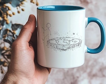 Flat Earth Mug,Flat Earth,Flat Earth Globe,Conspiracy Theory,Funny Mugs,Funny Mug Gift,Flat Earth Society,Sarcastic Mug,Gift for Him,Brother