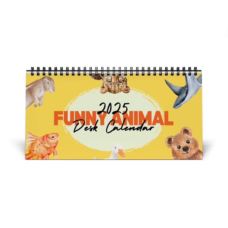 Funny Animal Desk Calendar 2025,funny Desk Calendar,cute Desk Calendar
