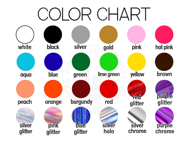 Puede incluir: Una carta de colores con una variedad de tonos, incluyendo blanco, negro, plata, oro, rosa y rosa intenso. Otros colores son aguamarina, azul, verde, verde lima, amarillo, marr&oacute;n, melocot&oacute;n, naranja, burdeos y rojo. Tambi&eacute;n se muestran opciones de purpurina y cromo.