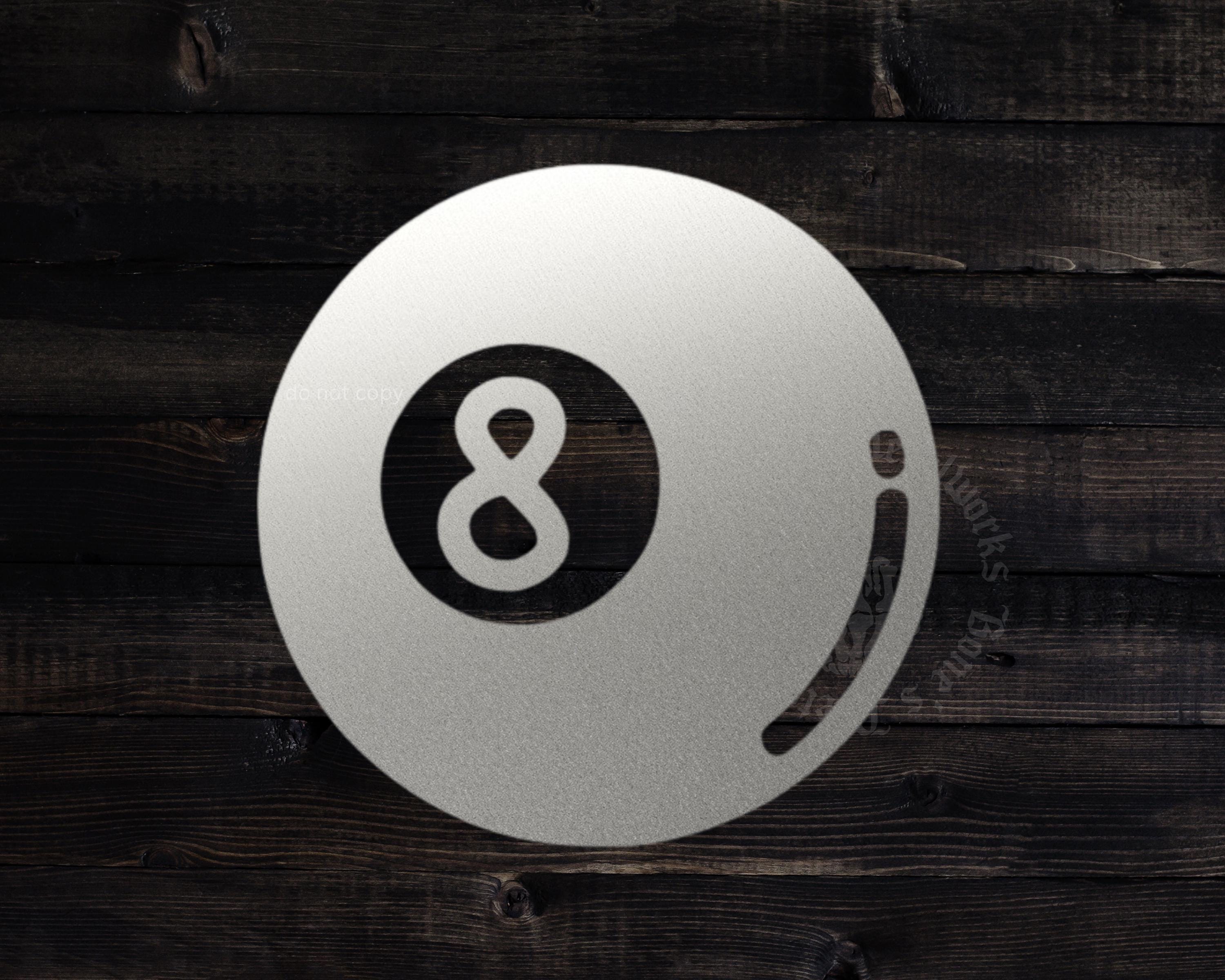 8 Ball Vinyl Decal | Lucky Billiards Car, Truck, Laptop Sticker - Etsy