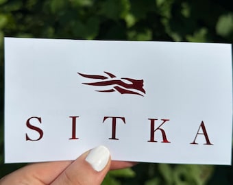 Sitka vinyl decal sticker