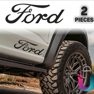 Ford 9.65&quot; Racing Badge Sickers for car Side, Side Skirt, Side Door Bottom, Hood Bonnet or Side Pannel in 3 Colors