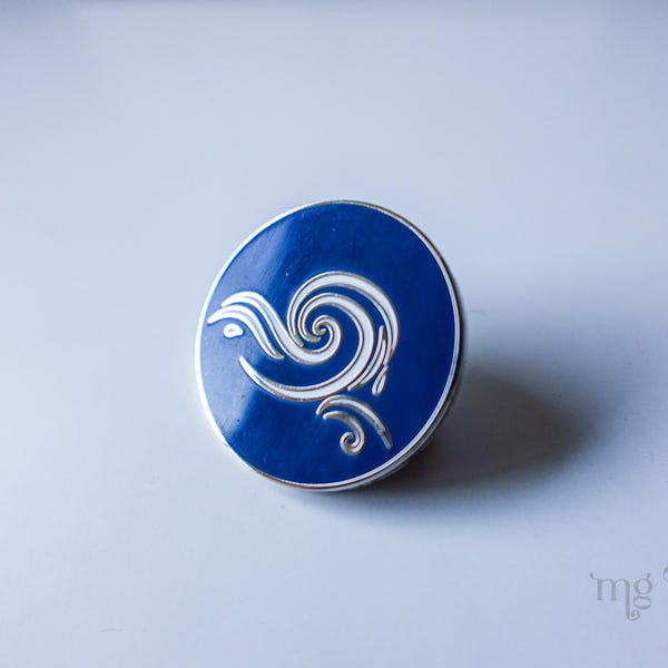 Water Enamel Pin - Still Waters Run Deep