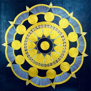 Mandala, acrylic on canvas