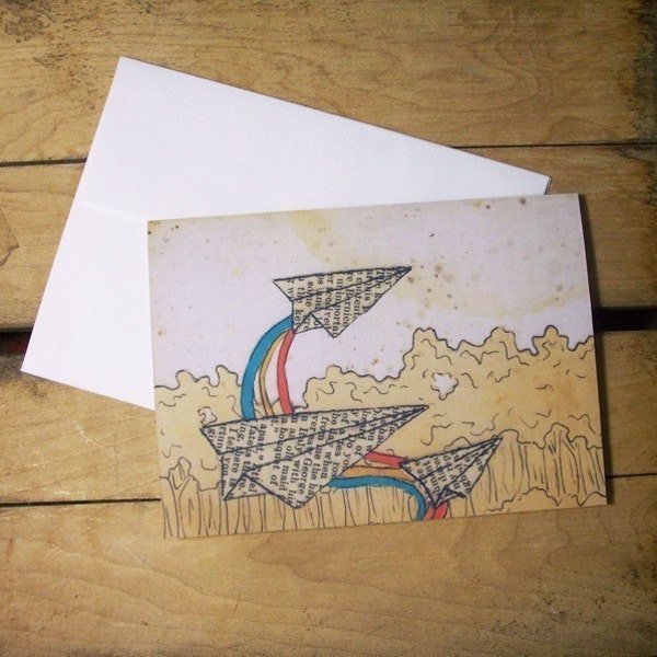 Paper Planes Note Card