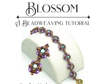 Blossom Bracelet Beading Tutorial - PDF Download