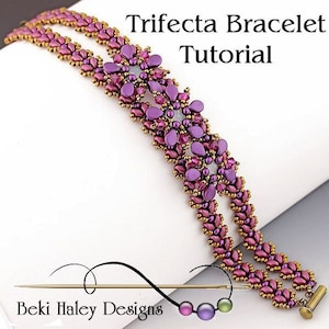 Trifecta Beaded Bracelet Tutorial - PDF Download