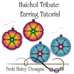 Huichol Tribute Earring Tutorial - PDF Download