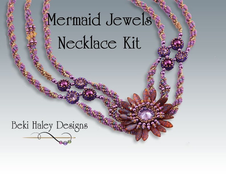 Mermaid Jewels Necklace Kit Purple | Etsy