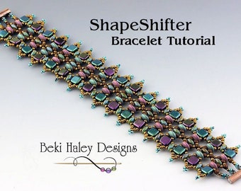 Shape Shifter Beaded Bracelet Tutorial - PDF Download