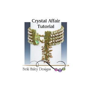 Crystal Affair Beaded Bracelet Tutorial - PDF Download