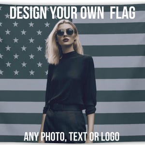 Custom Pink American Flag Tapestry, Any Photo & Text