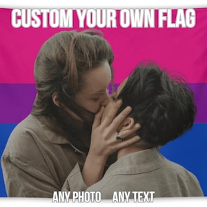 Custom Bisexual Pride Flag Tapestry: Personalized LGBTQ+ Wall Decor