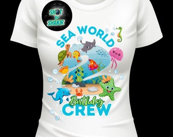 2 Year Old SeaWorld Birthday Crew Shirt