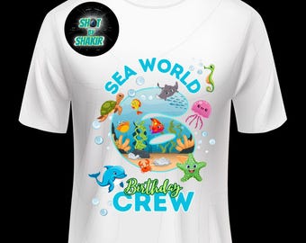 6 Year Old SeaWorld Birthday Crew Shirt