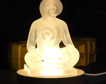 Swirly Meditator Lamp