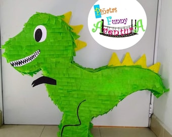 Dinosaur piñata, for a birthday party.
