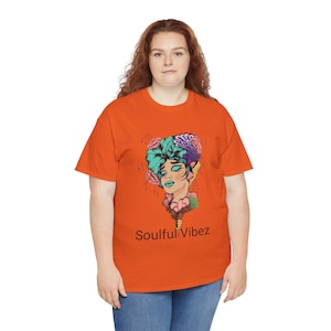 Soulful Vibes tshirts,movation Shirt | Unisex Floral Hippie Girl Short Sleeve Heavy Cotton Crewneck Tee,women tshirts,kids tshirts