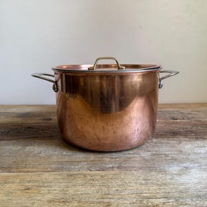 Copper Stew Pot with Lid - 25cm