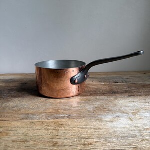 Heavy E. Dehillerin Hammered French Copper Pan - 18 cm - 3mm