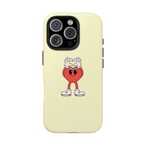 Retro Phone Case For iPhone 16 15 14 13 12 11 and S21 S22 S23 S24, aesthetic phone case, 90s phone case , cute phone case, heart phone case