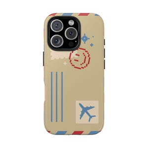 Etui na telefon Retro Mail Estetyczne etui na iPhone&#39;a 16 15 14 13 12 11 i S21 S22 S23 S24, etui na telefon retro, wytrzymałe etui, etui na telefon w paski
