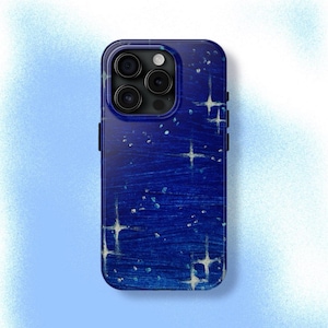 夜空スマホケース ブルースター Y2K グランジ 天体 宇宙 クールガール iPhone Pro Max 16 15 14 13 12 11 Samsung Galaxy S24 S23 S22 S21