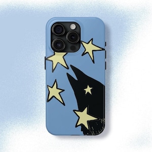 スターレイヴン 携帯ケース Y2K カラス かわいい グランジ 天体 ゴシック クール 女の子 ギフト iPhone Pro Max 16 15 14 13 12 11 Samsung Galaxy S24 S23 S22 S21
