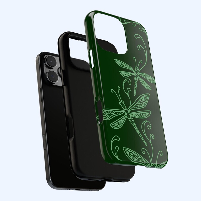 Green Dragonfly Whimsical Phone Case Cute Y2K Grunge Boho Cottagecore Cool Girl Gift iPhone Pro Max 17 16 15 14 13 12 Samsung Galaxy S26 S25 image 4