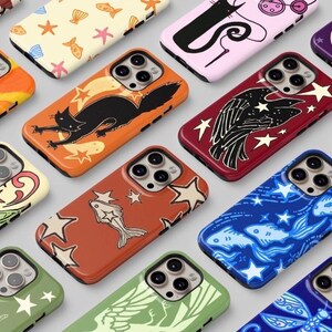 Clear MagSafe Celestial Blue Fish Phone Case Cute Stars Y2K Whimsical Coastal Sea Ocean Waves Cool Gift iPhone Pro Max Plus Air 17 16 15 14 image 8