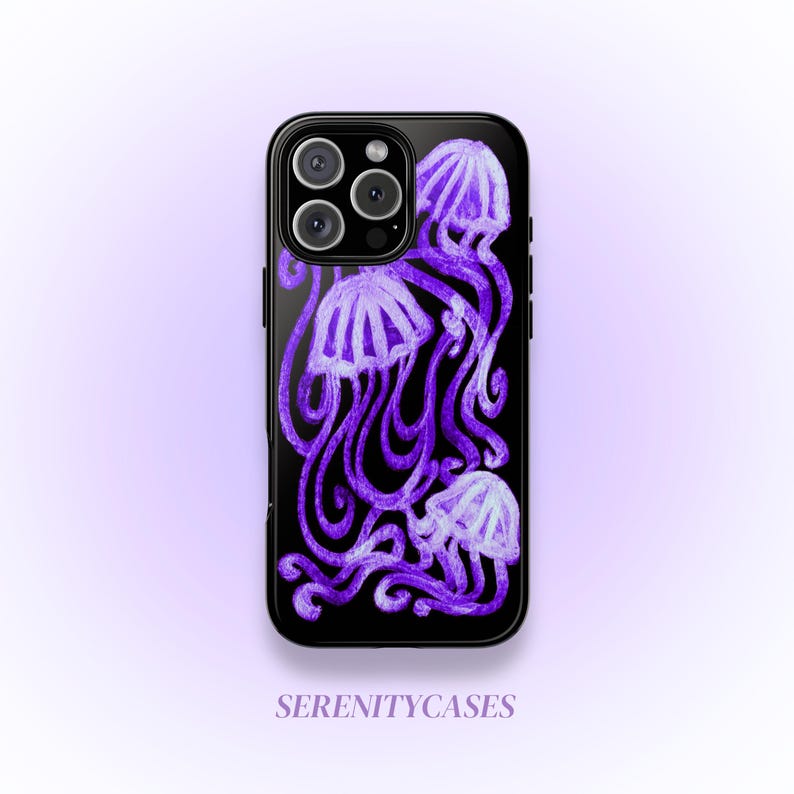 on a tough phone case, available in a glossy or matte finish for iPhone and Samsung Galaxy models.