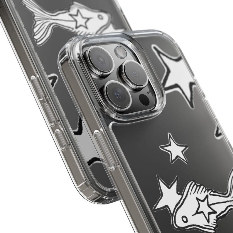 Funda transparente con diseño de estrella de mar, estilo costero Y2K, estética grunge celestial, ideal como regalo para iPhone Pro Max 17, 16, 15, 14, 13 y 12, Samsung Galaxy S21 imagen 4