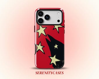 Raven Red Phone Case Y2K Crow Cute Grunge Celestial Gothic Cool Bird Gift iPhone Pro Max 18 17 16 15 14 13 12 Samsung Galaxy S26 S25 S24 S23