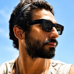 Gafas de sol polarizadas estilo retro Y2K / Montura cuadrada UV400 / Gafas de sol modernas de los 90 para hombre y mujer / Gafas de verano estilo streetwear