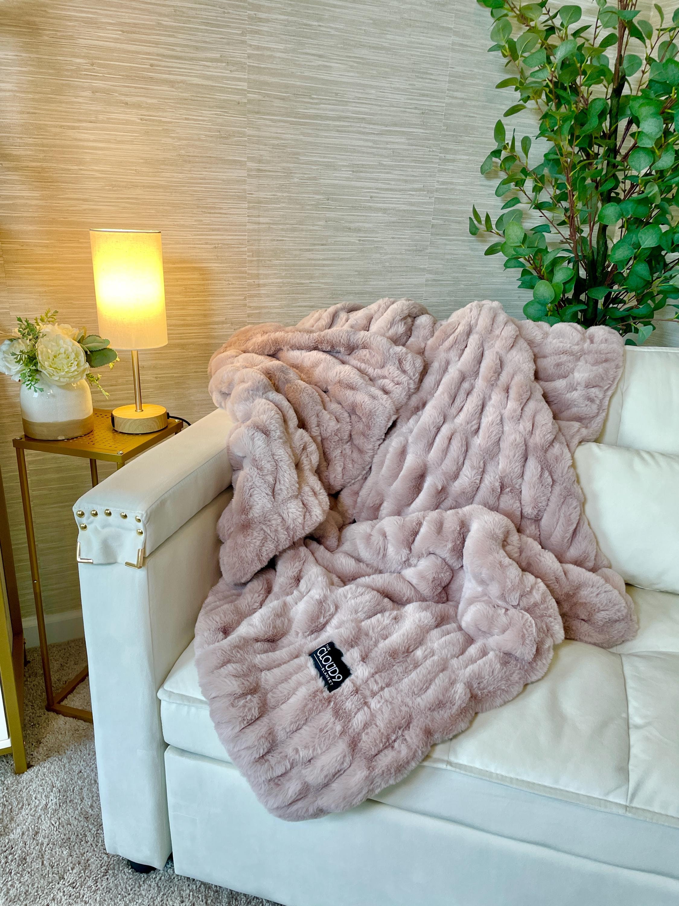 Natural Fur Blanket Etsy