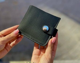 Cartera pequeña de cuero, Cartera de cuero para mujer, Cartera de bolsillo, Cartera de mujer, Cartera para mujer, Regalo para ella, Regalo para mujer, Cartera de cuero