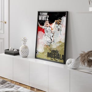 Jamal Musiala and Florian Wirtz German Soccer/football Poster