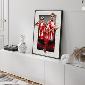 Luis Diaz Bayern Munich Printable Soccer/Football Poster: German Bundesliga, Bayern Munchen