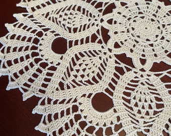 Crochet white doily new