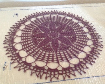 Vanity doily, crochet, new, ready to mail