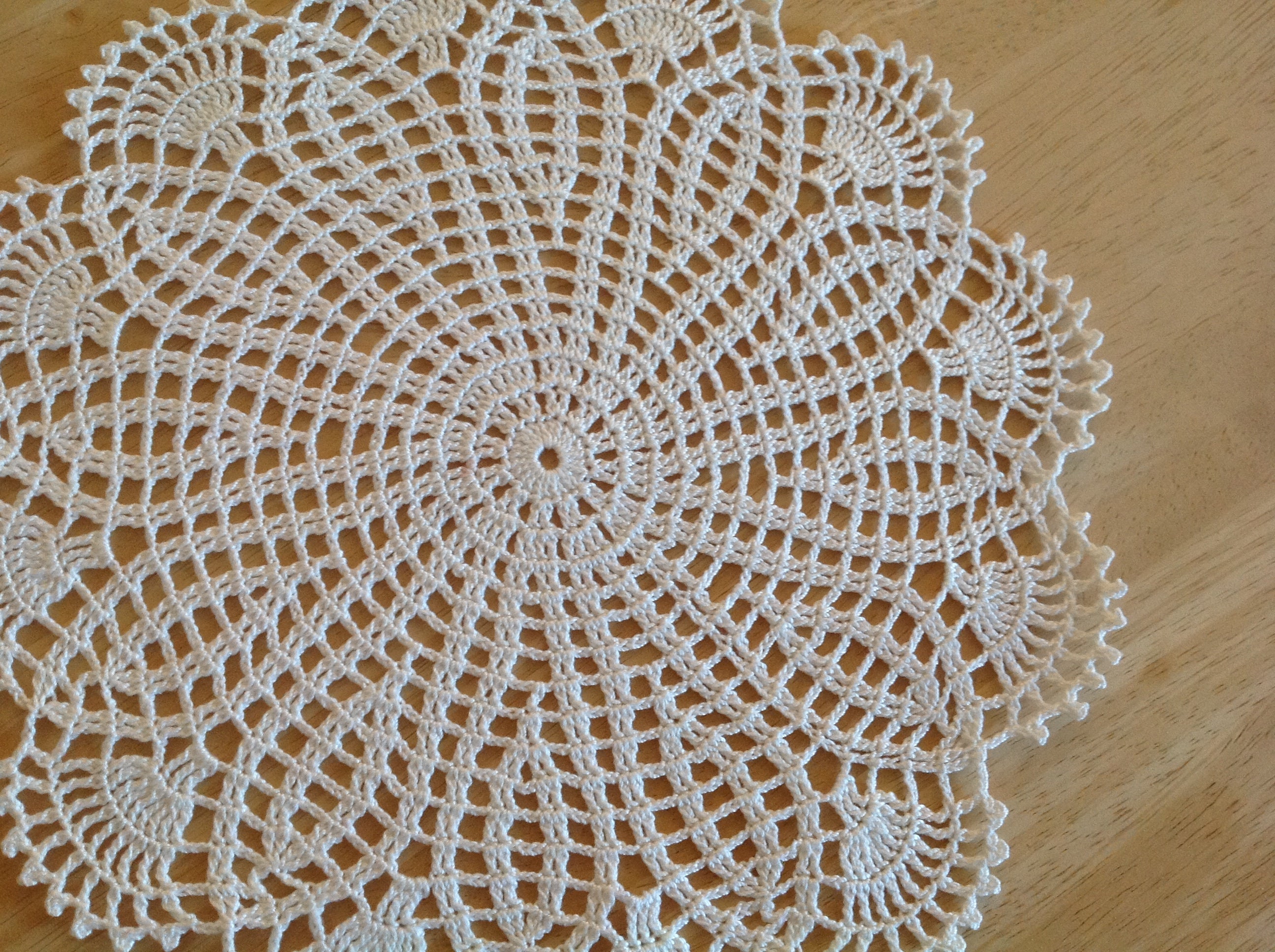 Small, Crochet White Doily - Etsy